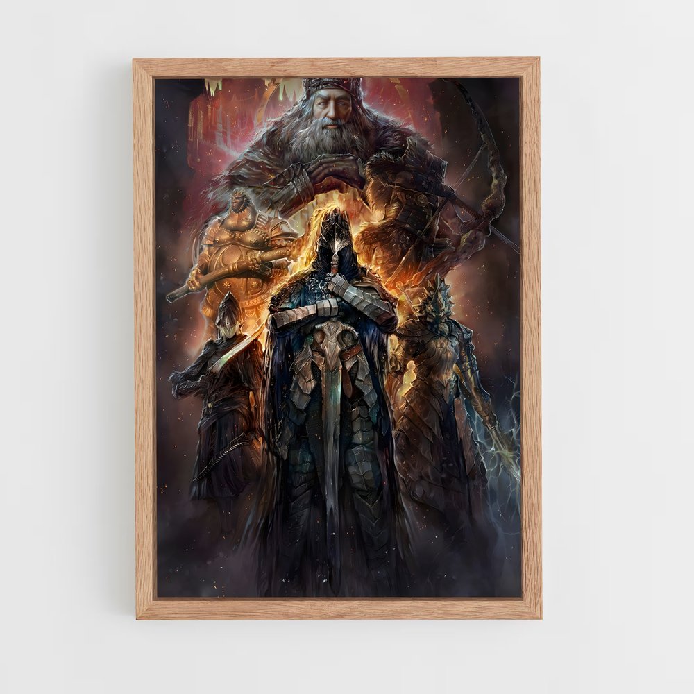 Poster La Nuit du Chevalier – affiche Dark souls (vue 4)